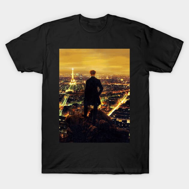 the wanderer above the sea of paris T-Shirt by Choukri Store